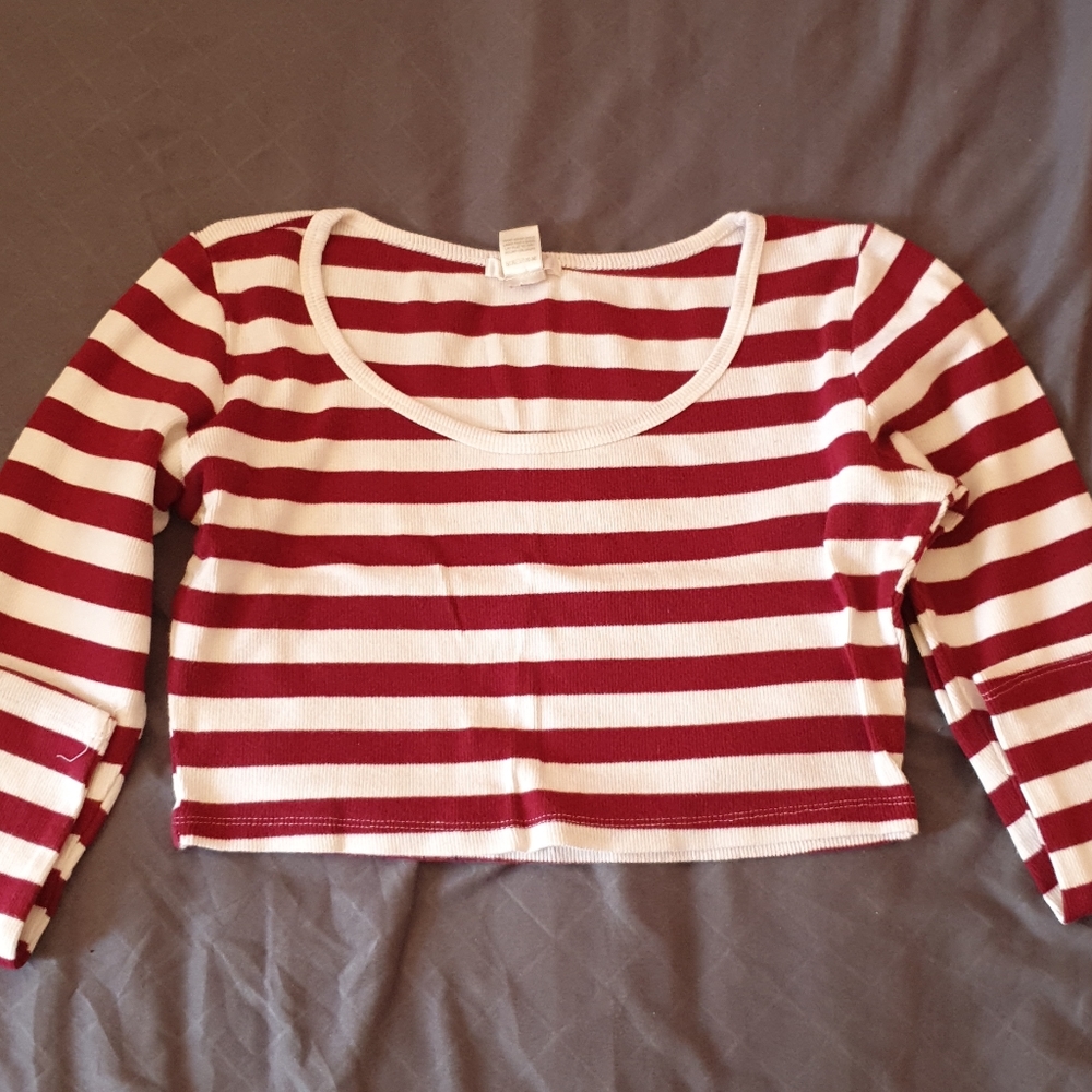 Burgundy Crop Top